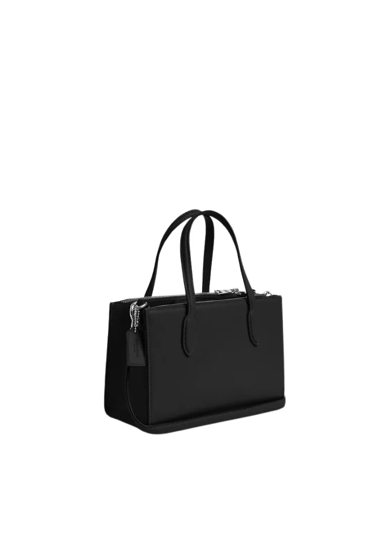 ( AS IS ) Coach Nina Small Tote Bag In Black CR097