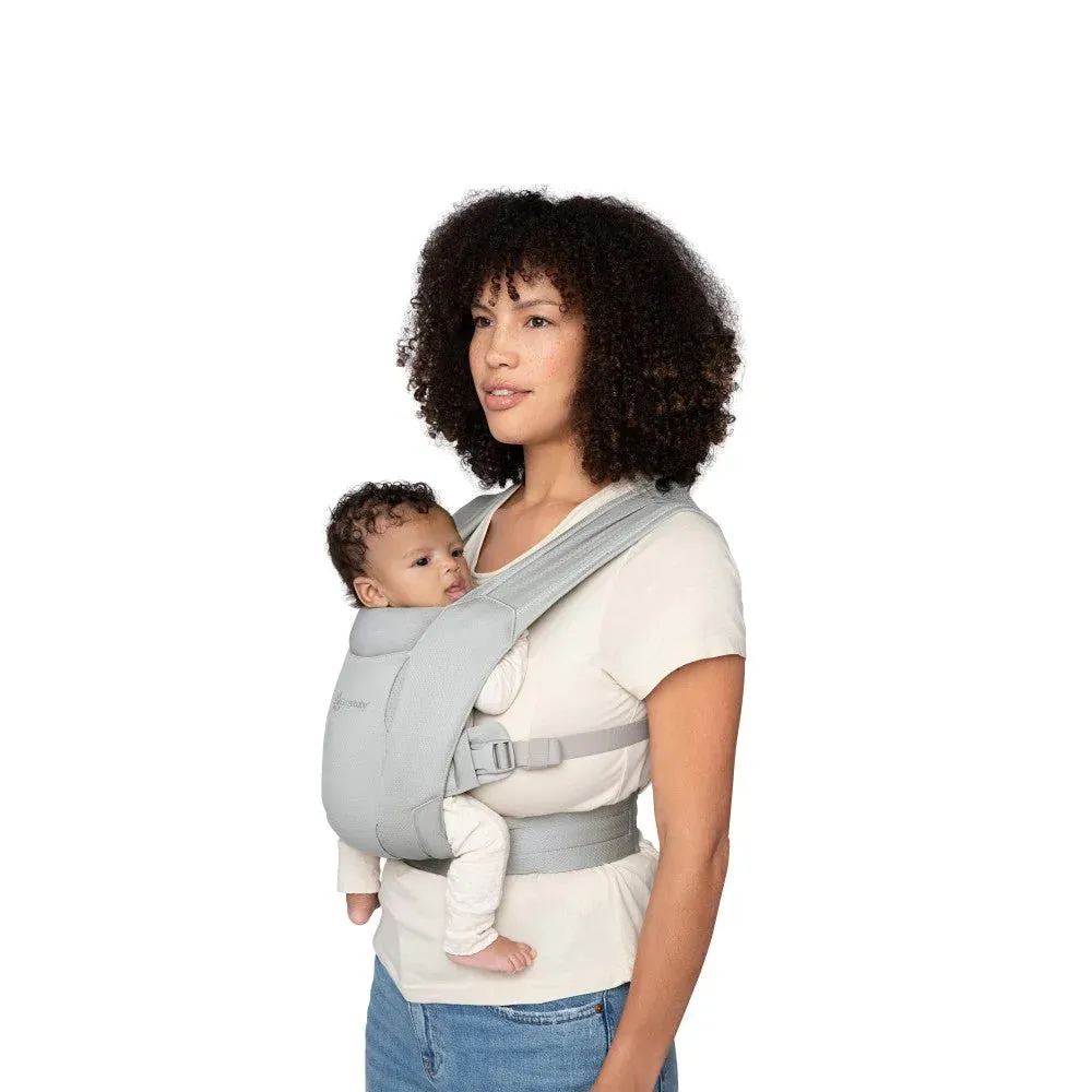 [10 year local warranty] Ergobaby Embrace Soft Air Mesh Newborn Baby Carrier - Soft Grey