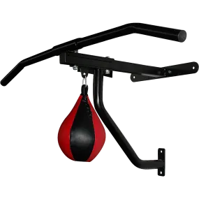 2-in-1 Chin Up Bar, Punching Bag Station, SpeedBall Set