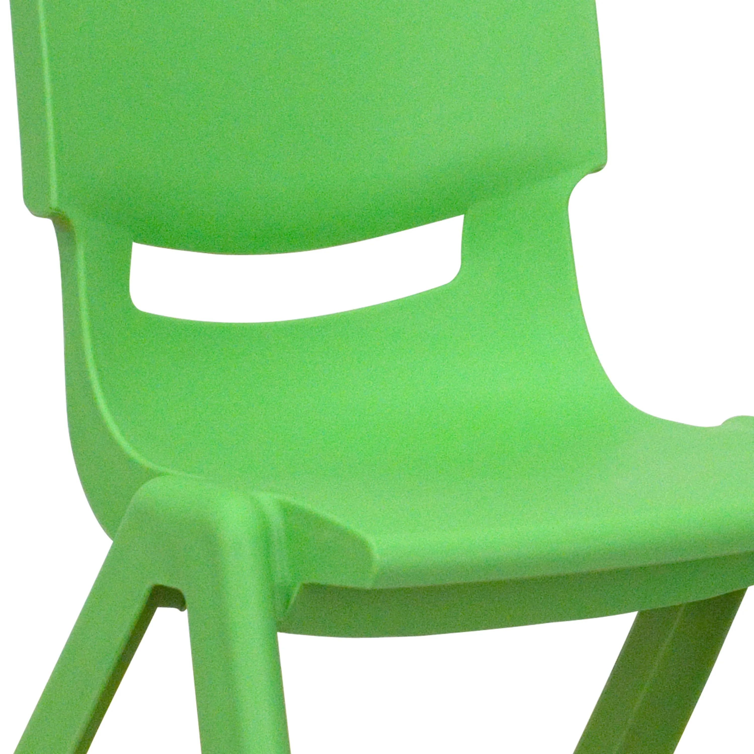 2 Pack Plastic Stackable School Chair with 10.5" Seat Height