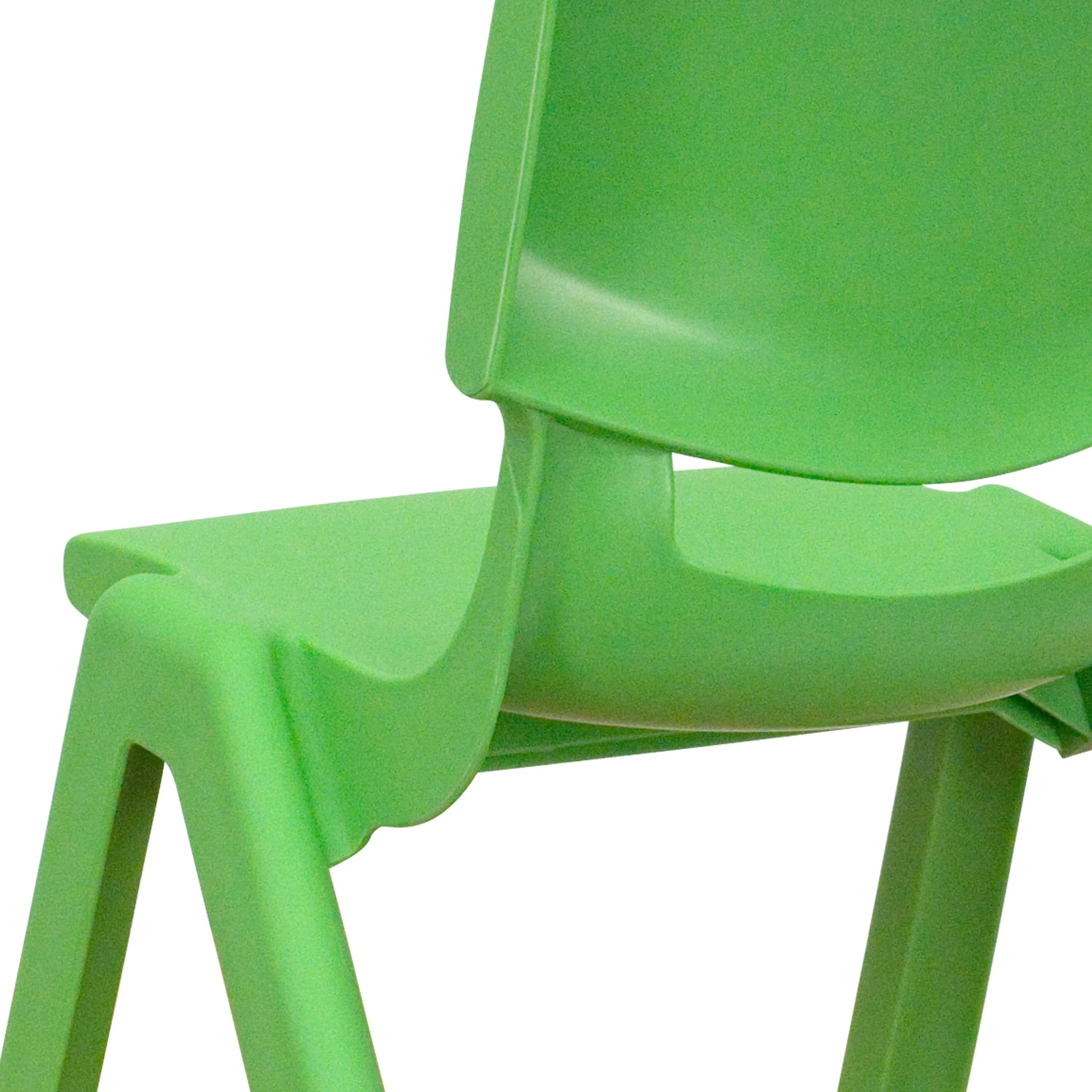 2 Pack Plastic Stackable School Chair with 10.5" Seat Height