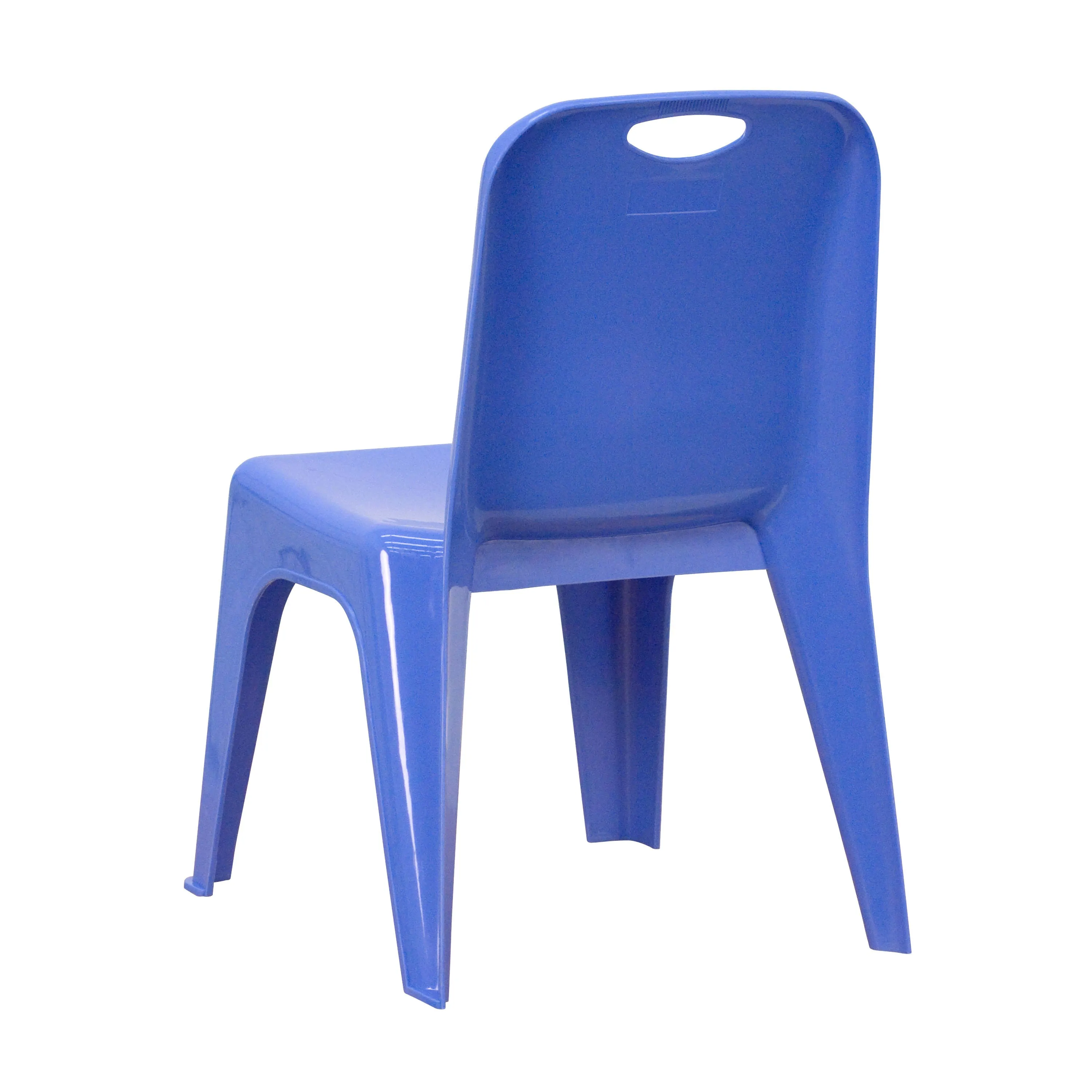 2 Pack Plastic Stackable School Chair with Carrying Handle and 11" Seat Height