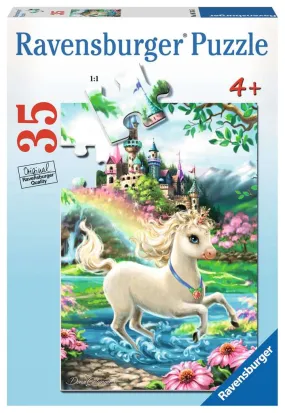 35 Piece Unicorn Castle Puzzle