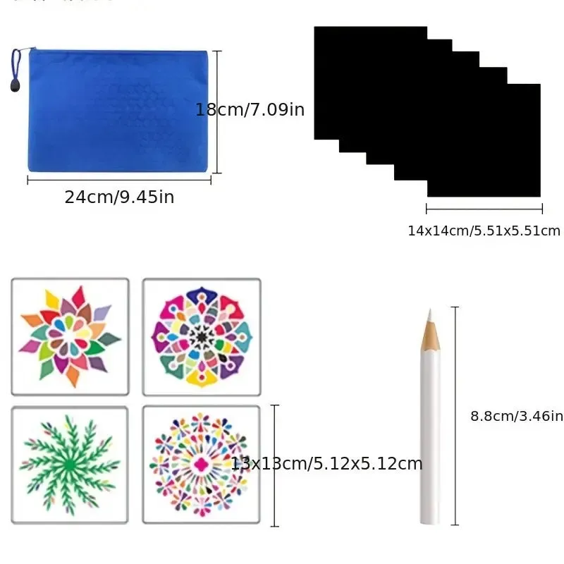 42 PCS Mandala Dotting Tools Painting Kit With Zipper Storage Bag For Painting Rocks | Mandala Art And Drawing Art | Nail Art