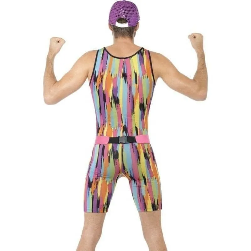 90's Aerobics Instructor Mr Motivator Costume Adult Bodysuit