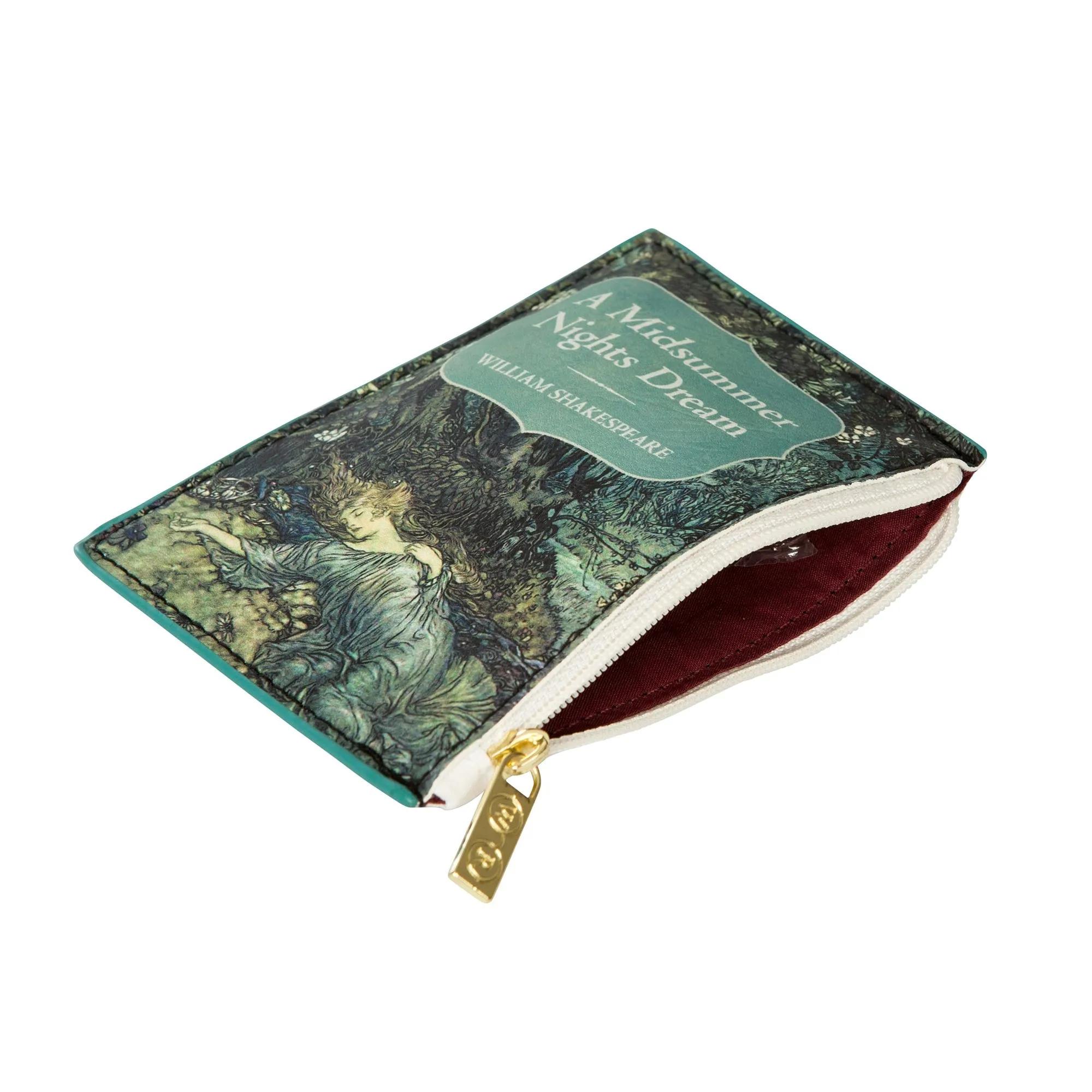 A Midsummer Nights Dream Green Book Coin Purse Wallet