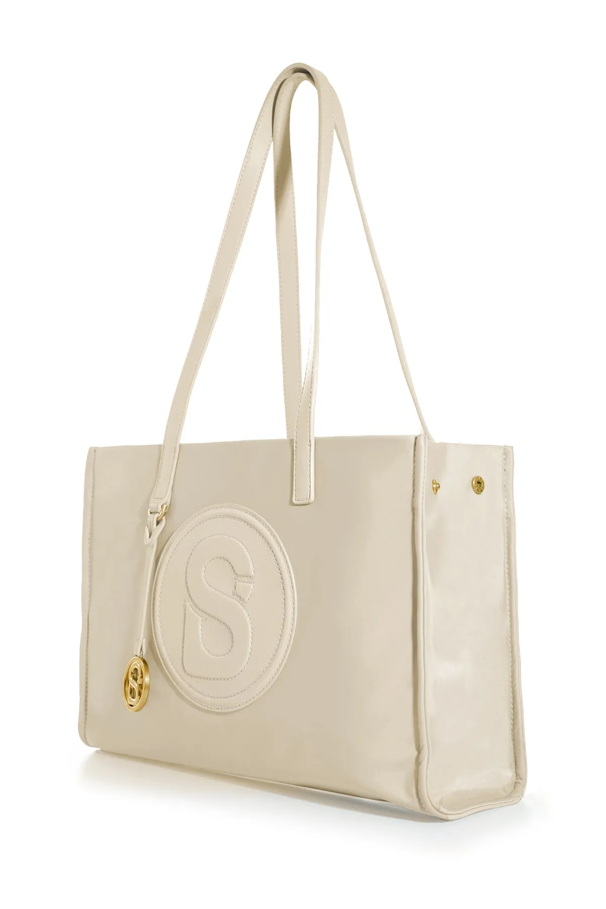 Aaliya Small Tote Bag - Cream