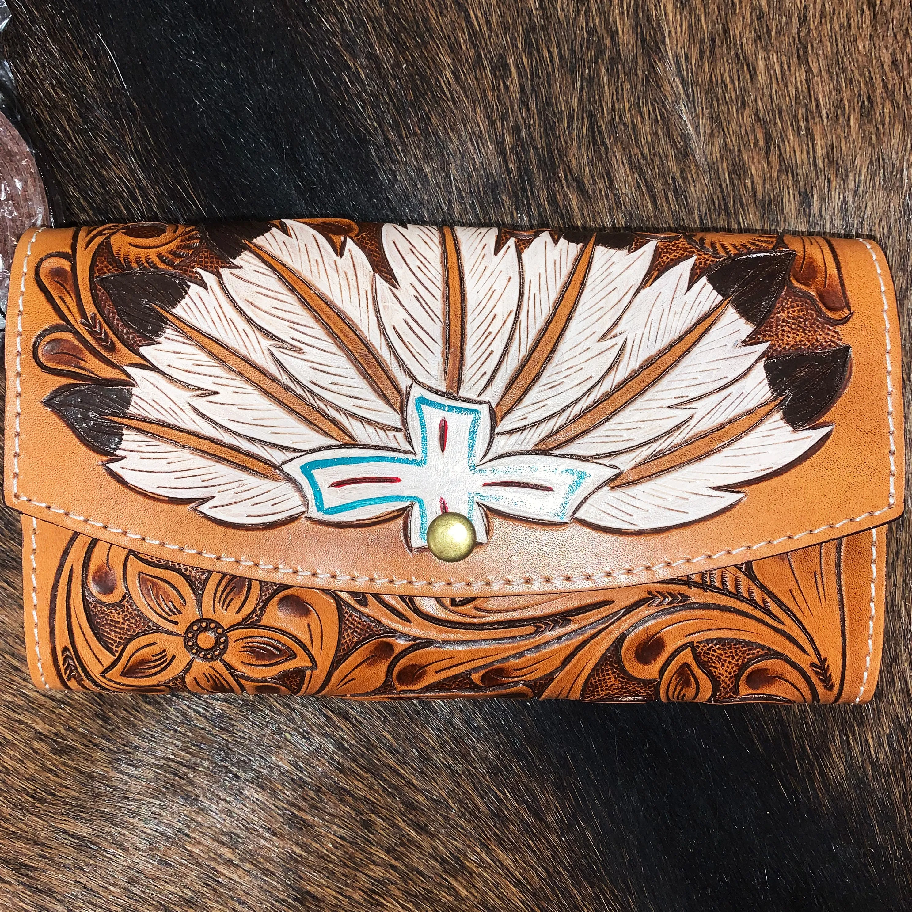 American Darling Painted Headdress Wallet