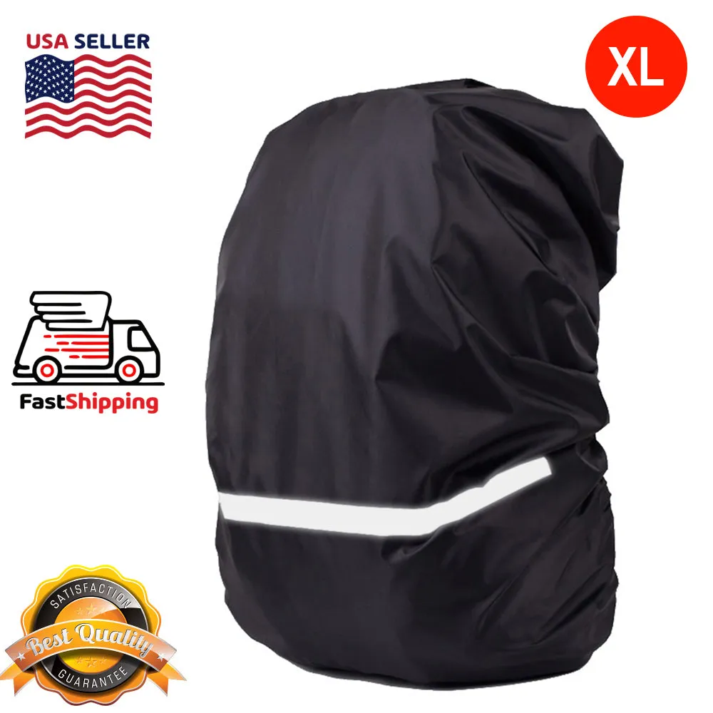 AMZER Reflective Light Waterproof Dustproof Backpack Rain Cover Portable Ultralight Shoulder Bag Protect Cover