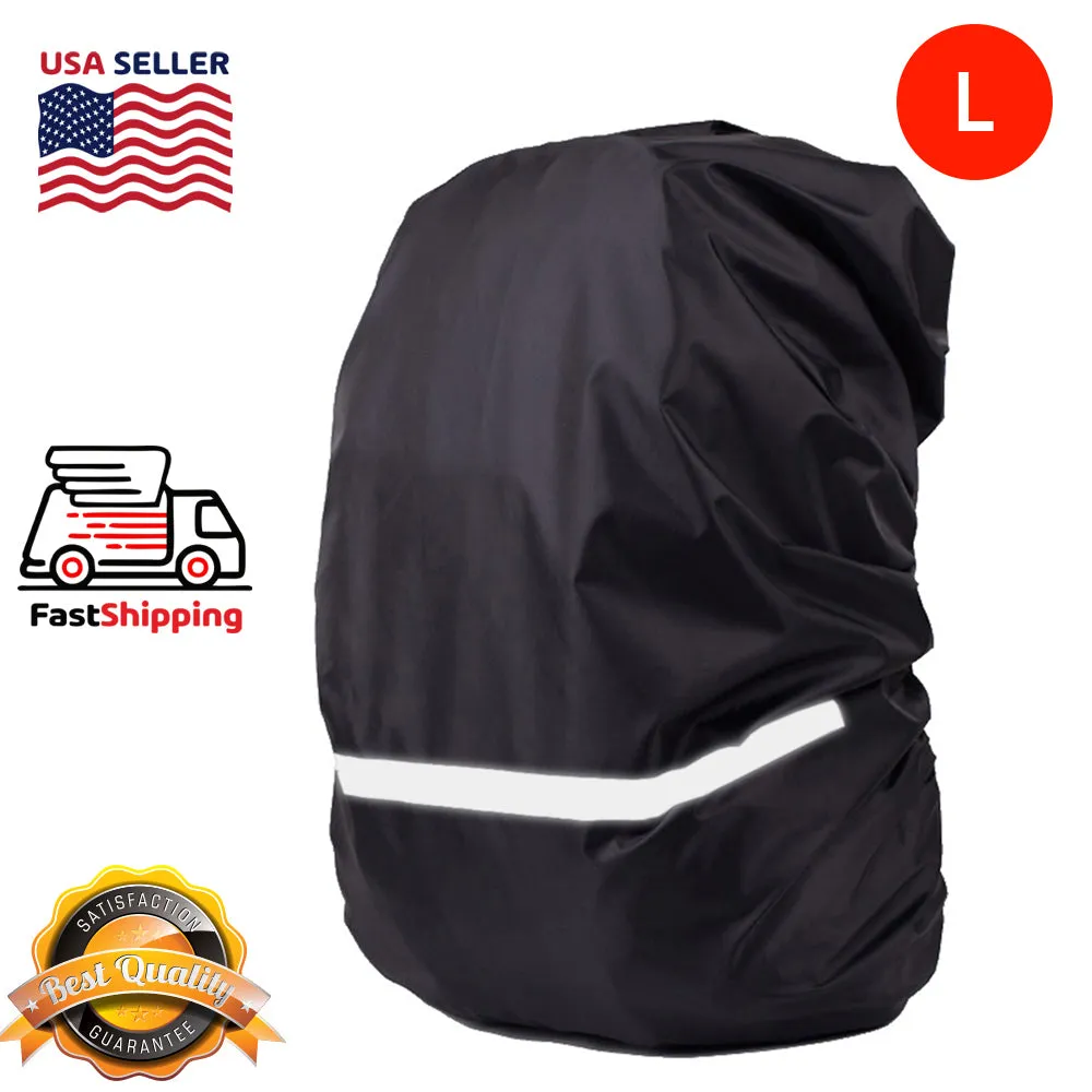 AMZER Reflective Light Waterproof Dustproof Backpack Rain Cover Portable Ultralight Shoulder Bag Protect Cover