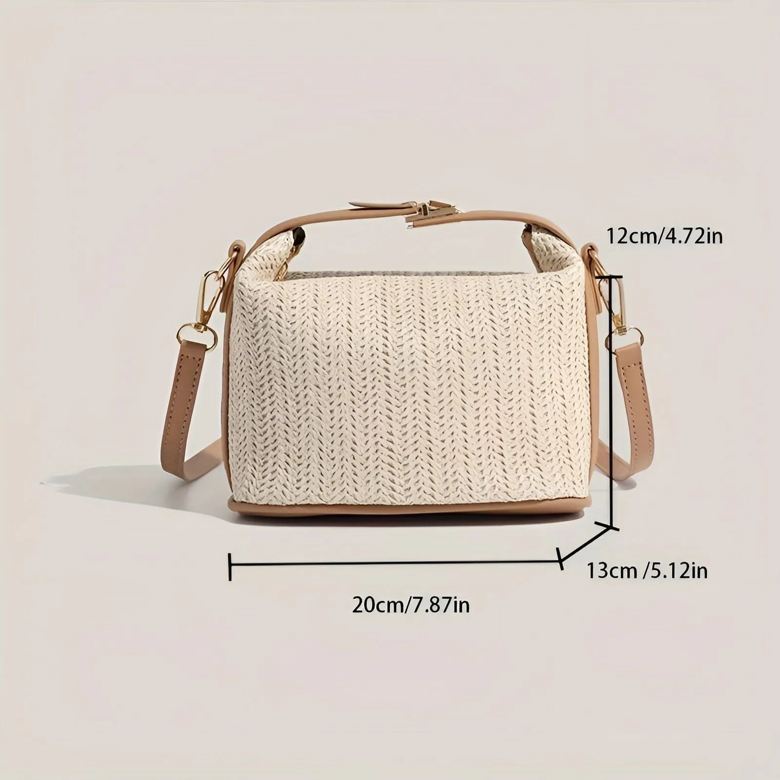 Annaleena Bag - Legere Gewebte Rattan-Strandtasche