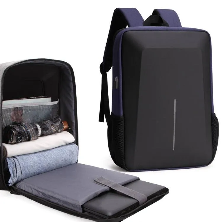 Anti-Theft Hard Shell Laptop Backpack with Alloy Frame for Men