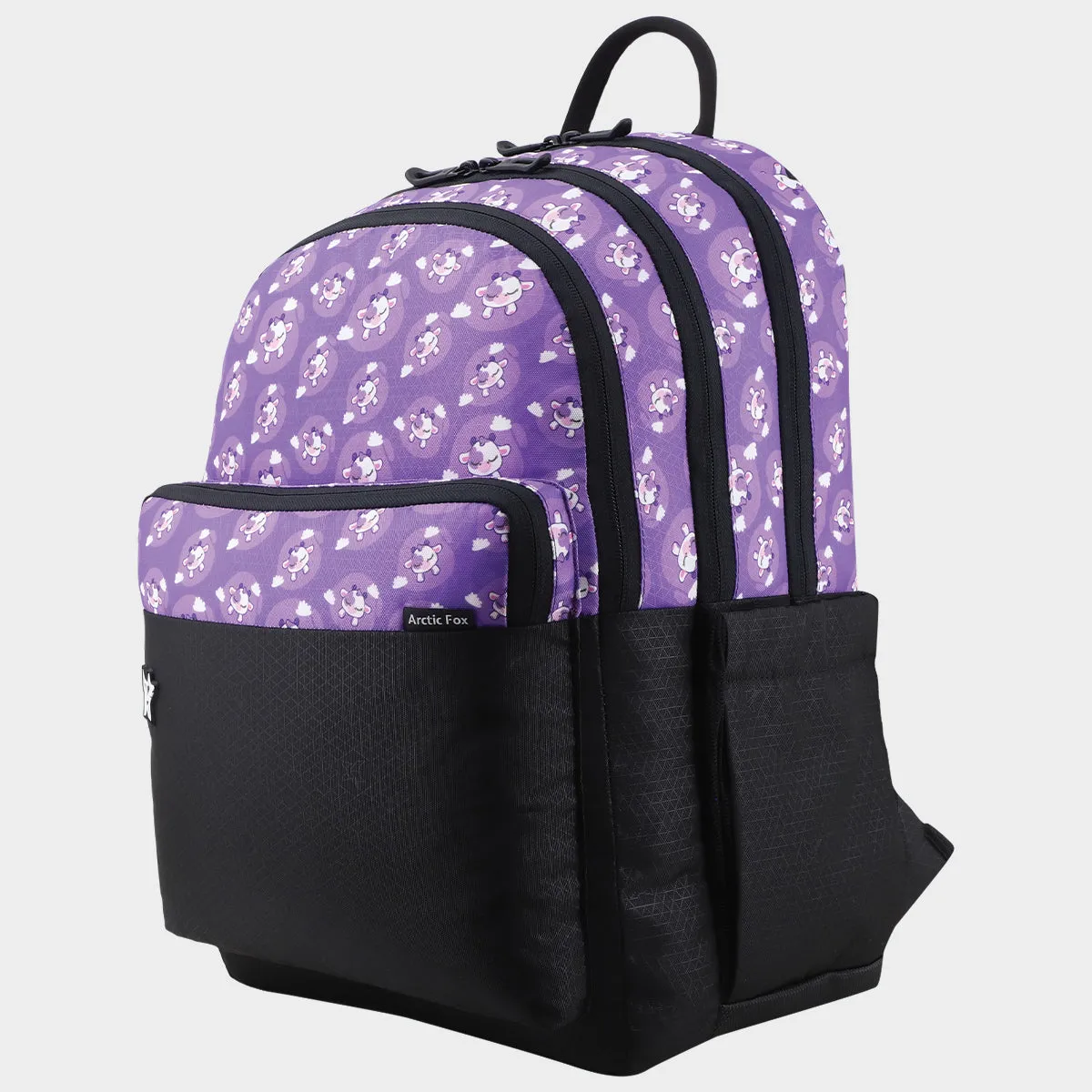 Arctic Fox School Bag and Kids Backpack for Girls and Boys Silly Calf Lavender