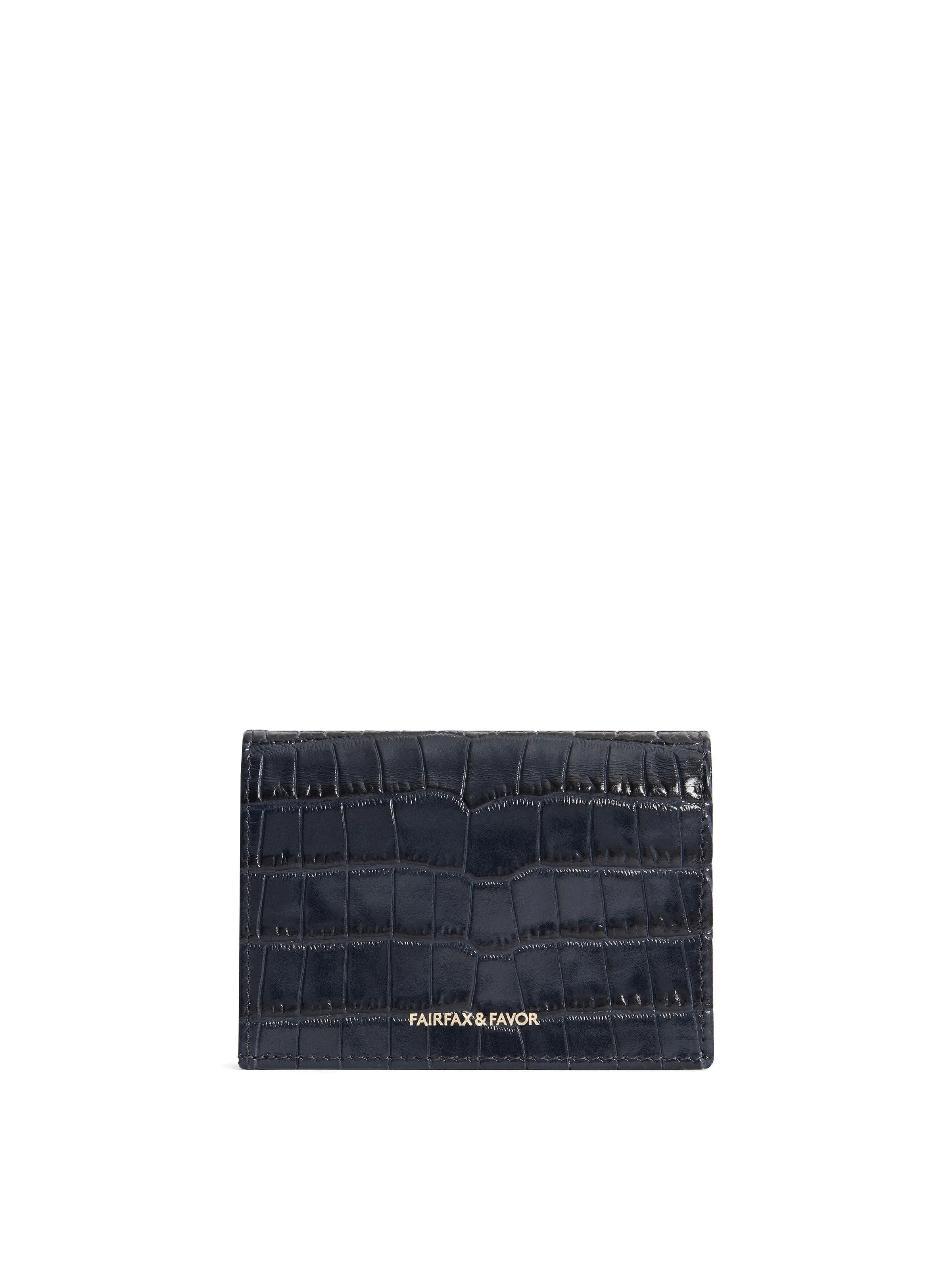 Ashwell Purse - High Shine Navy Croc