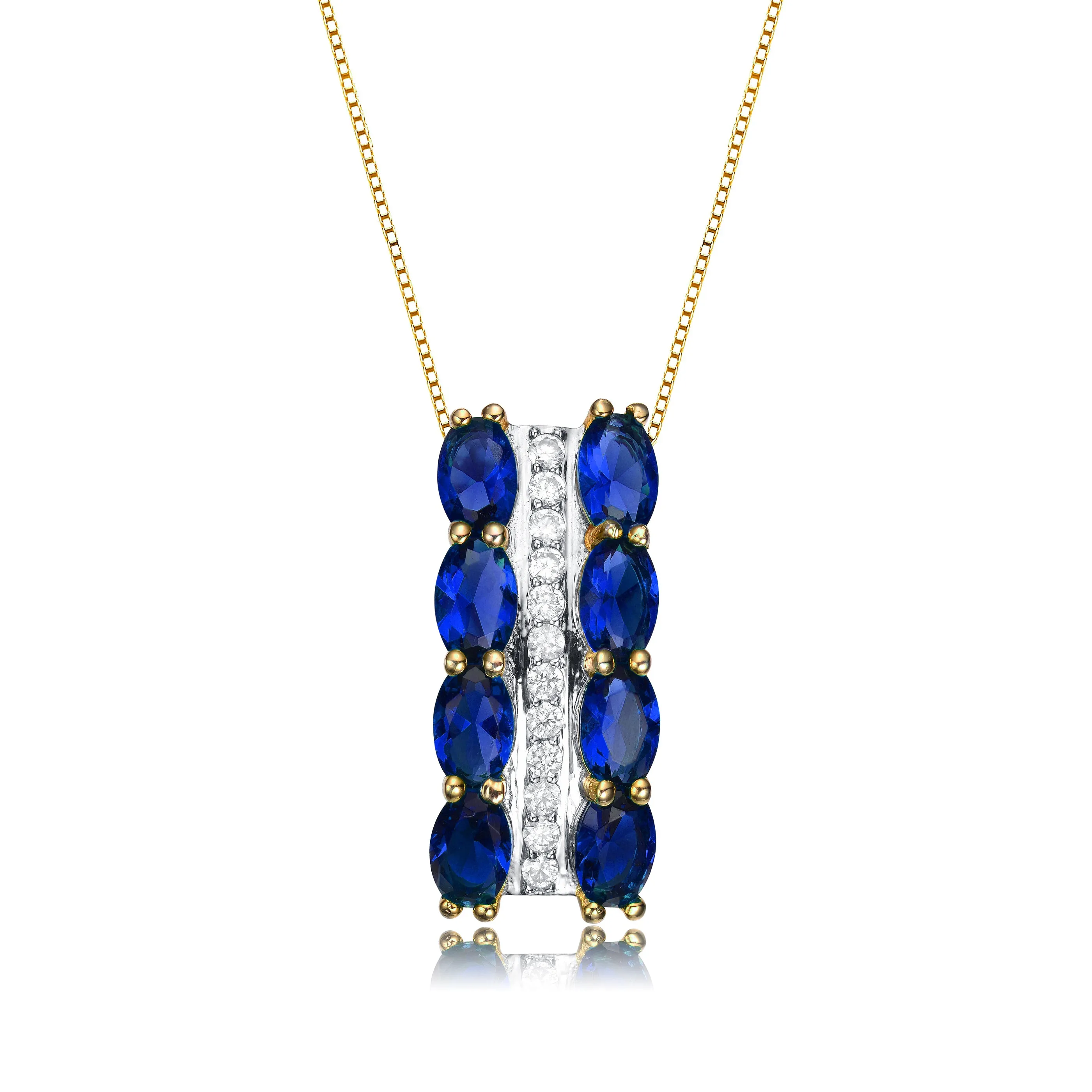 Aurore Vertical Pendant Necklace