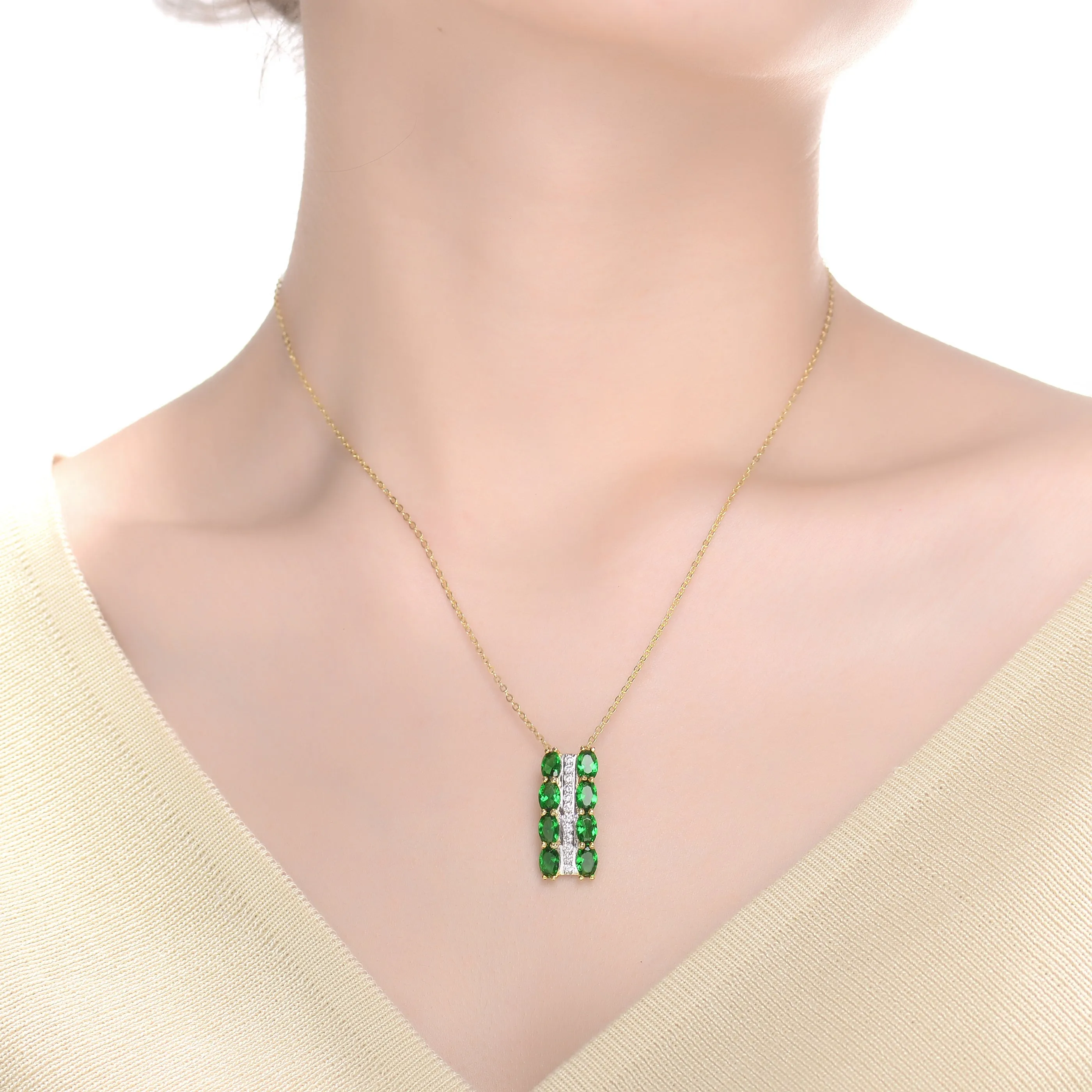 Aurore Vertical Pendant Necklace