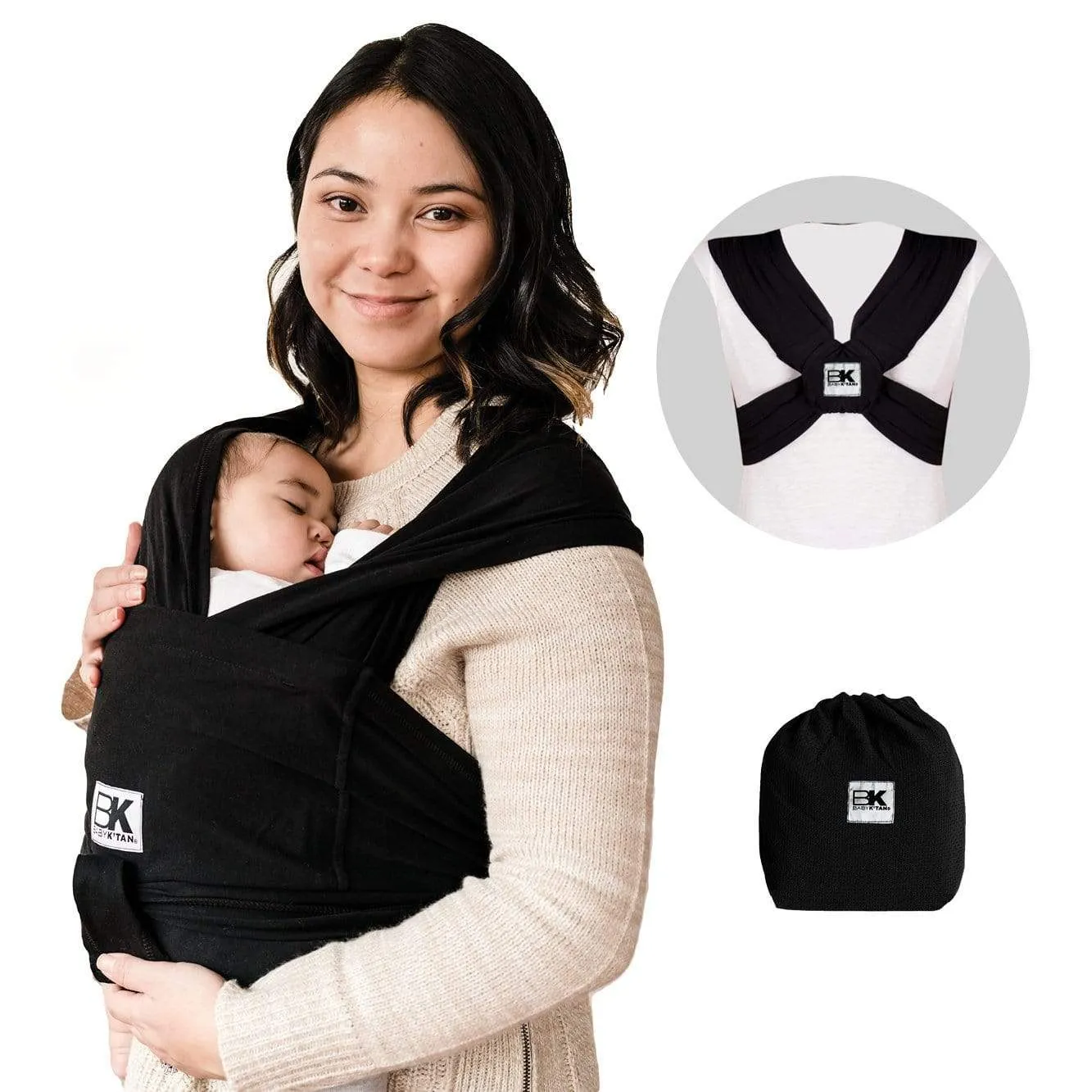 Baby K'tan Original Baby Carrier - Black - XL