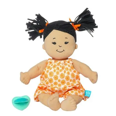 Baby Stella Beige with Black Pigtails