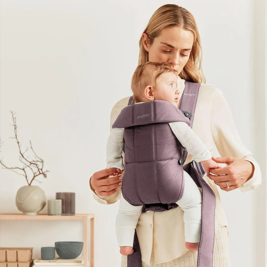 BabyBjörn Mini Cotton Baby Carrier - Dark Purple