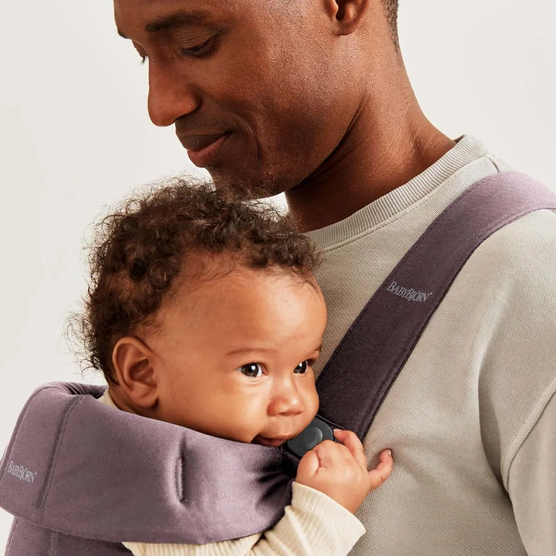 BabyBjörn Mini Cotton Baby Carrier - Dark Purple