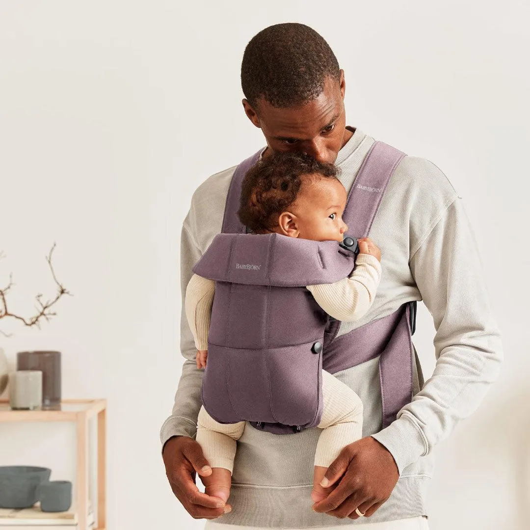 BabyBjörn Mini Cotton Baby Carrier - Dark Purple