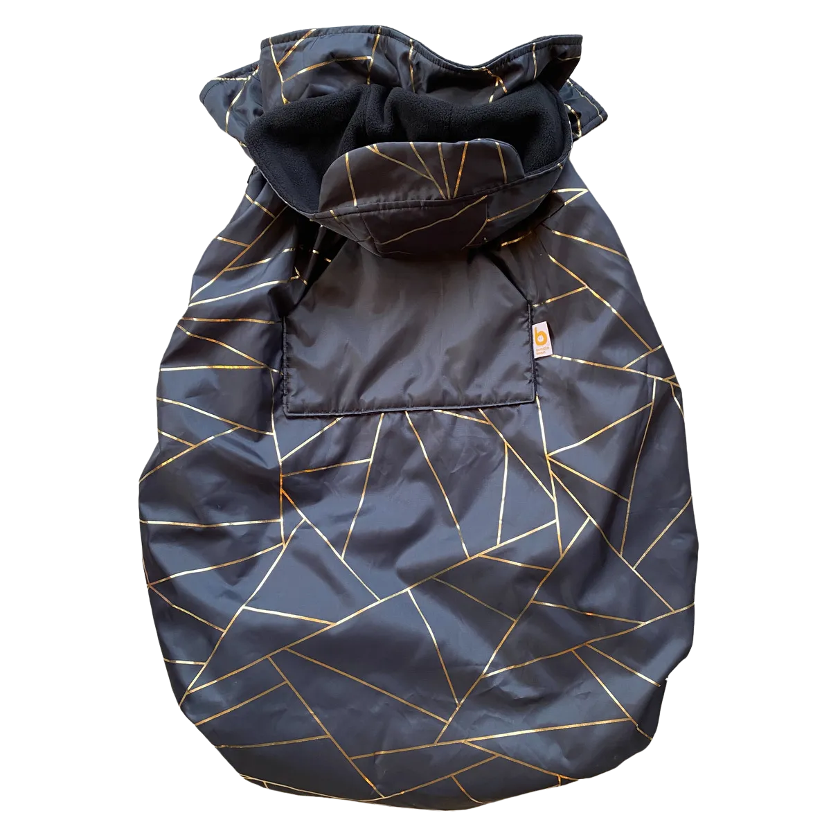 BabyWearing Fleece-lined Cover - GOLD GEOMETRIC