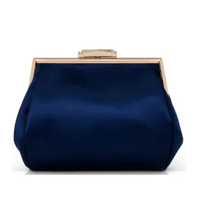 Badgley Mischka Women's Bevel Frame Clutch in Navy