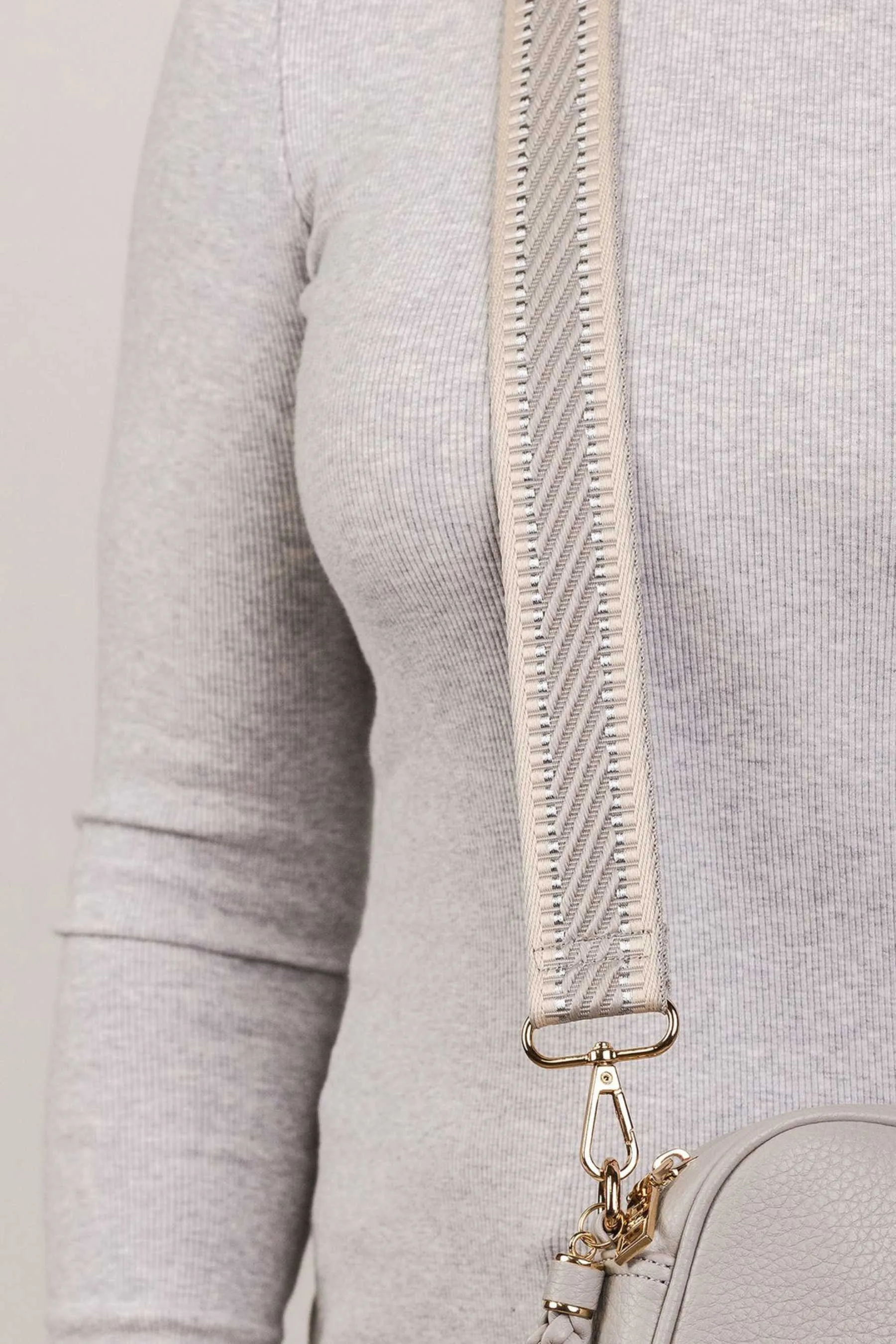 Bag Strap | Light Grey Webbing