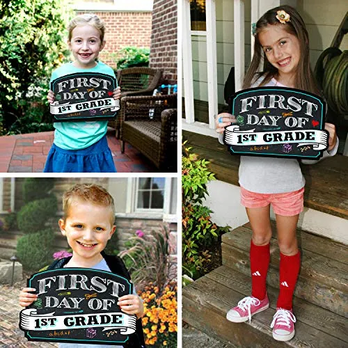 Bigtime Signs First Day of School & Last Day of School Double Sided Photo Picture Prop