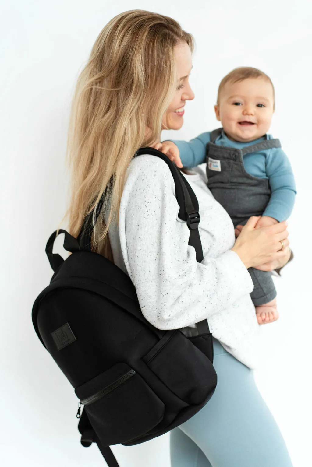 Black Neoprene Backpack