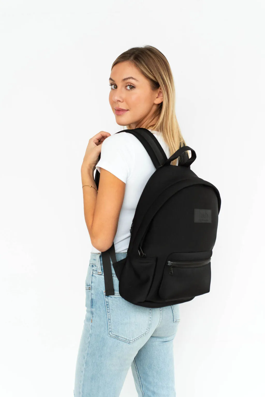 Black Neoprene Backpack