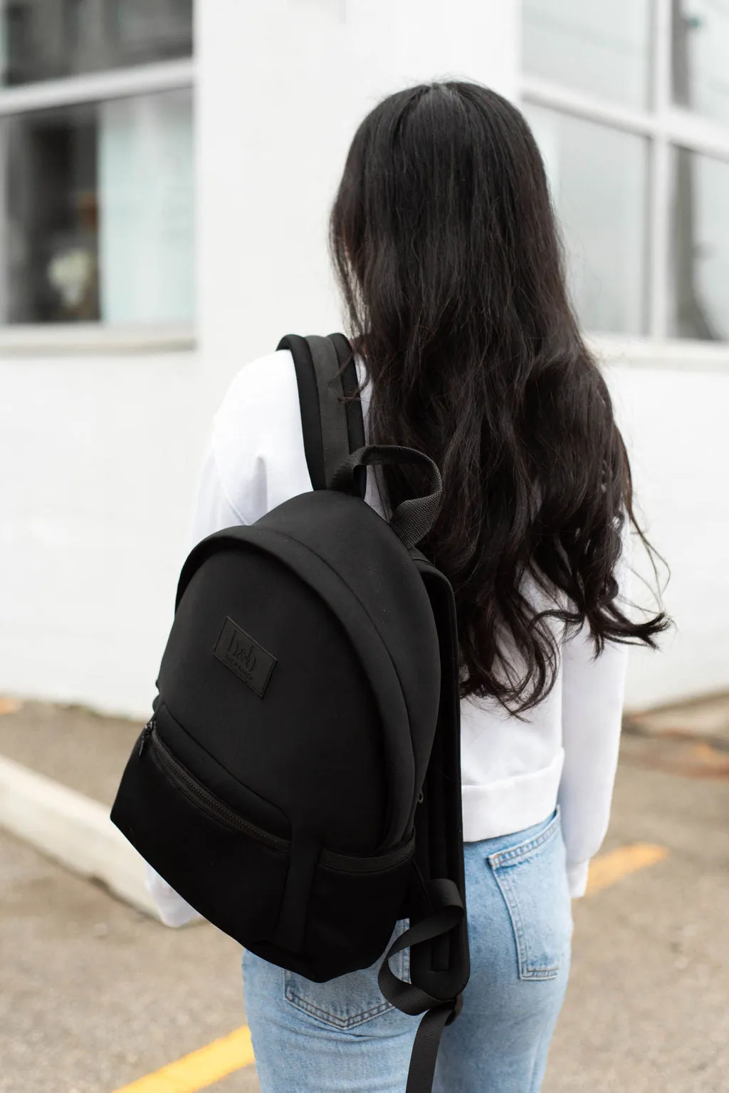 Black Neoprene Backpack