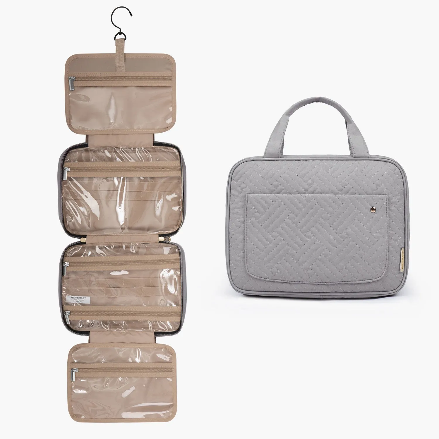 Bonchemin Grey The Space Saver Toiletry Bag