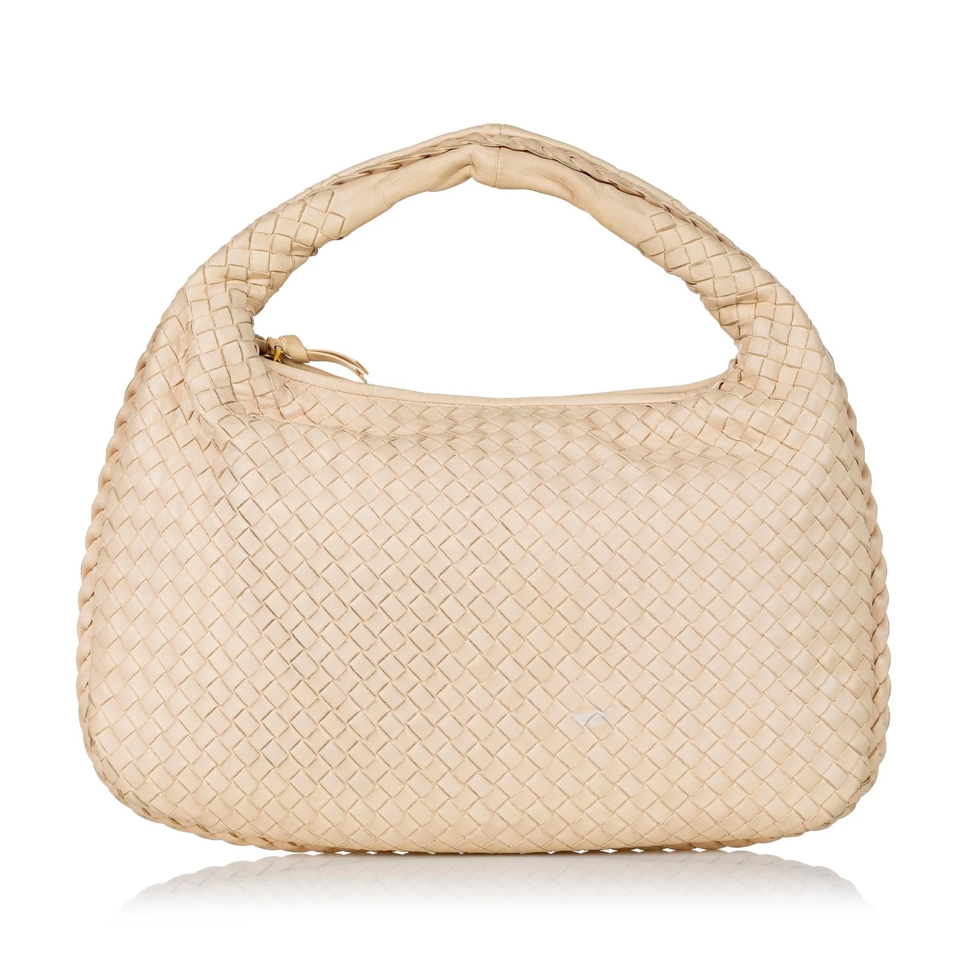 Bottega Veneta Intrecciato Leather Hobo Bag (SHG-29683)