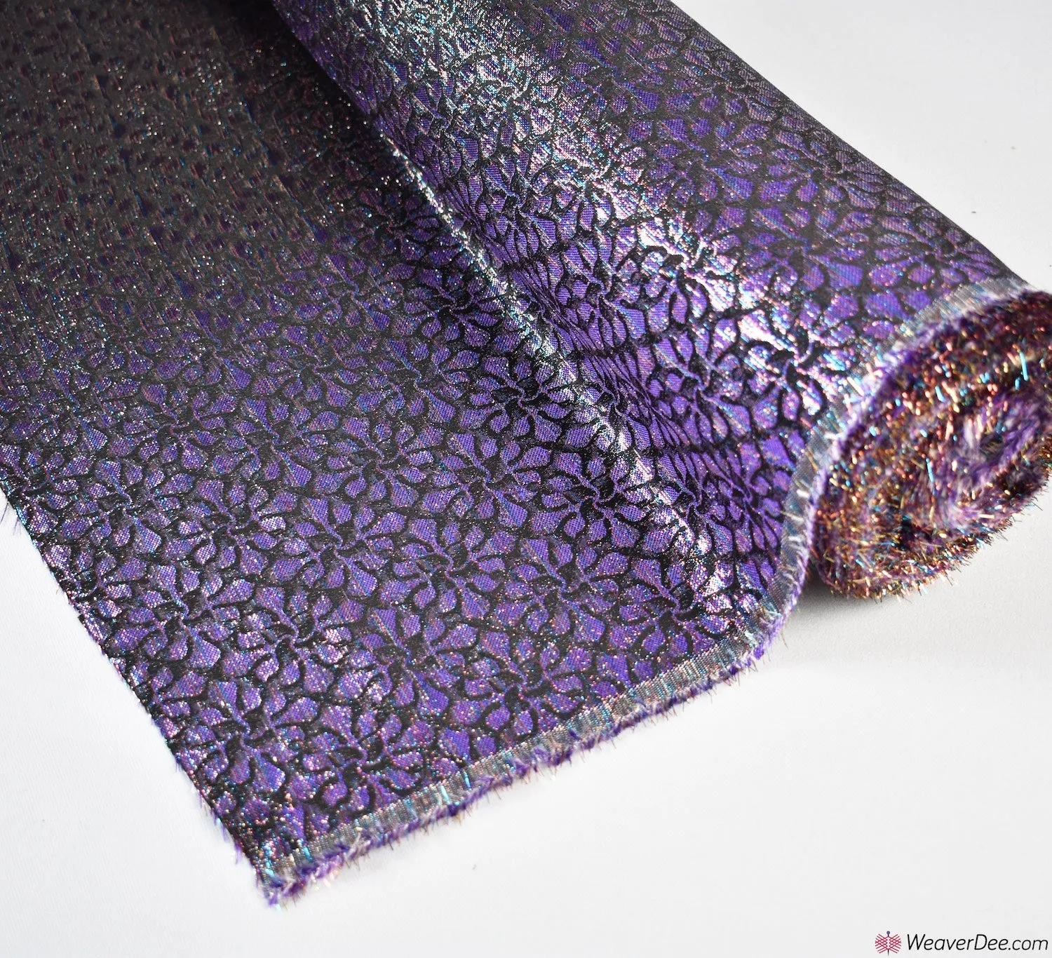 Brocade Fabric - Oregon Floral - Purple