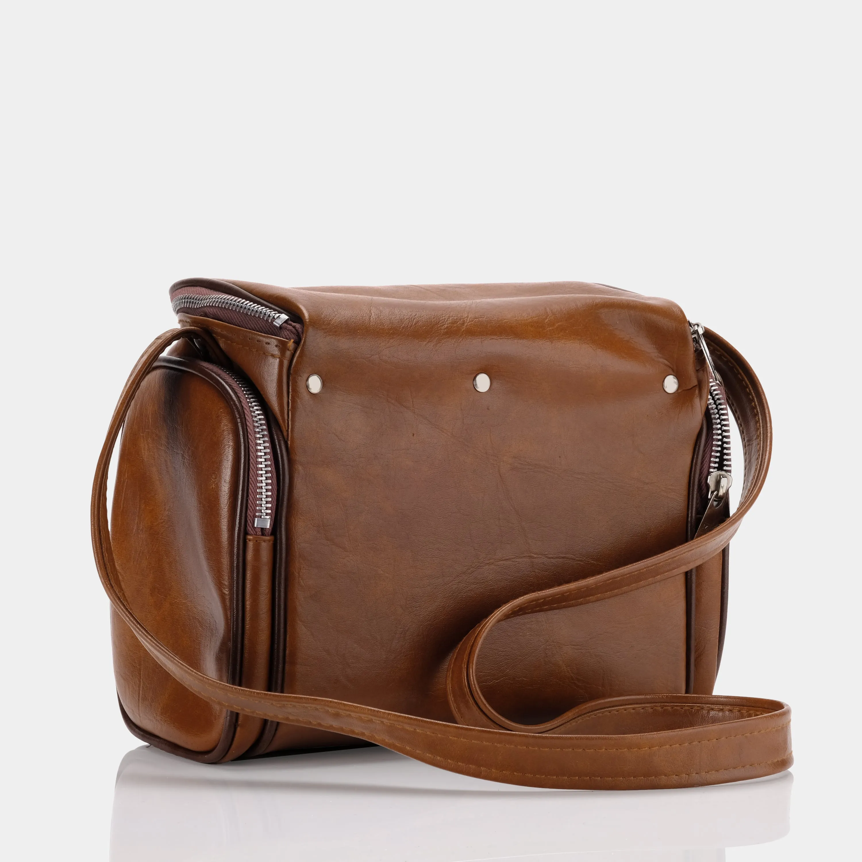 Brown Leather Camera Bag