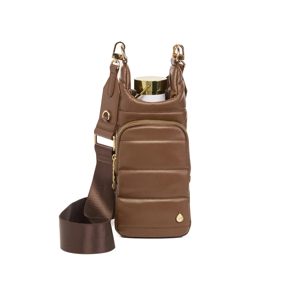 Brown Mocha Vegan Leather HydroBag® with Strap Bundle