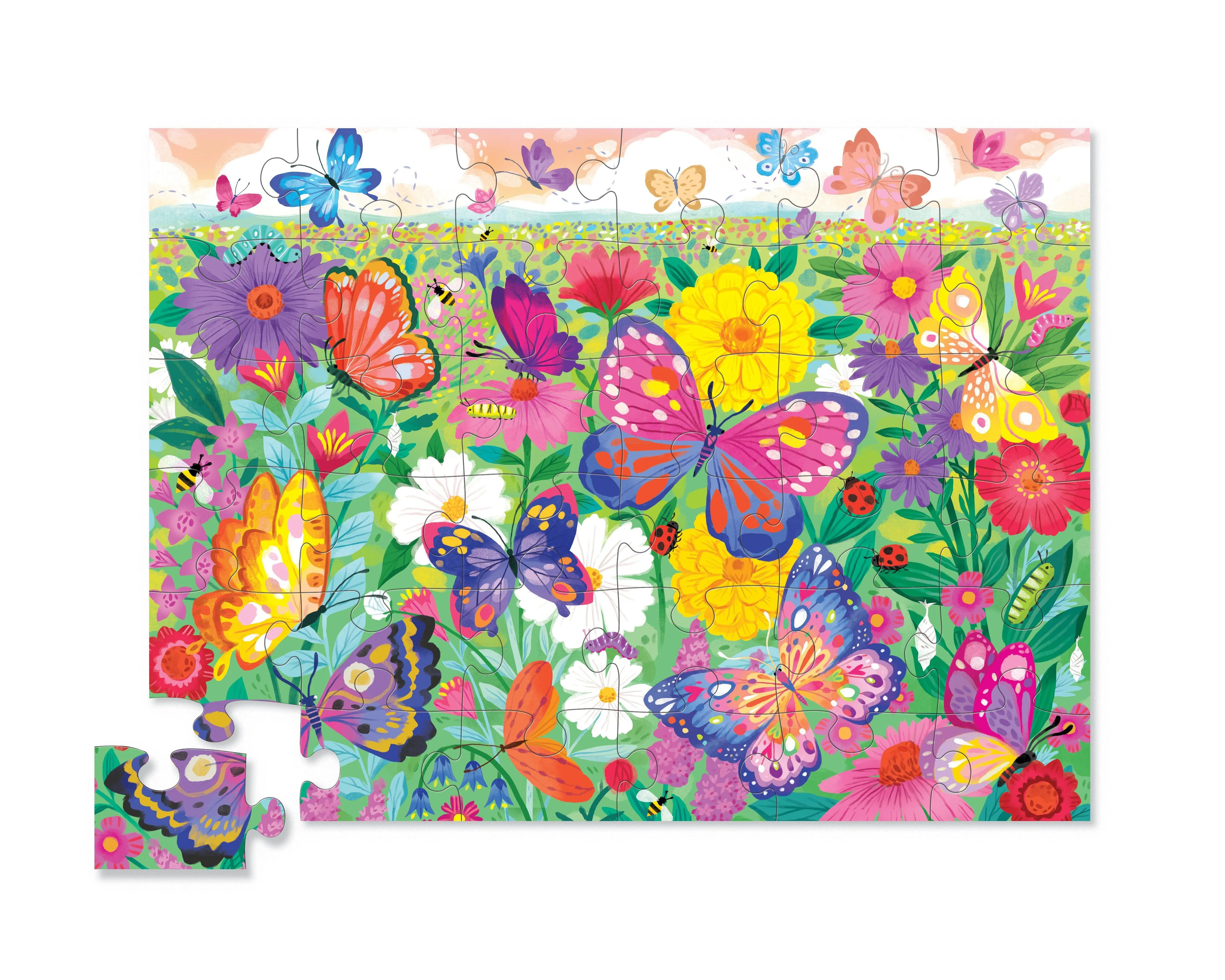 Butterfly Garden 36-Piece Floor Puzzle