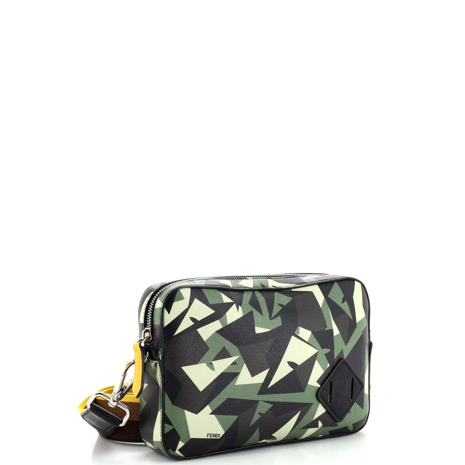 Camouflage Crossbody Messenger Bag Printed Leather