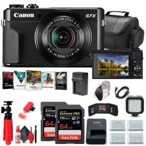 Canon PowerShot G7 X Mark II Digital Camera (1066C001)   2 x 64GB Cards   More