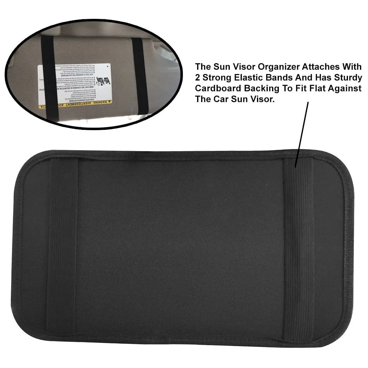 Car Sun Visor Interior Accessories Pocket Organizer