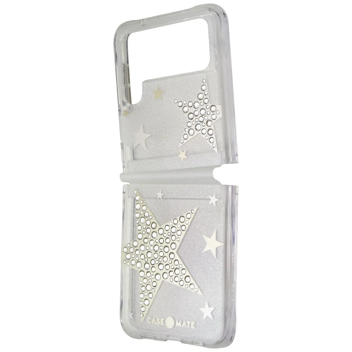 Case-Mate Sheer SuperStar Case for Samsung Galaxy Z Flip3 5G - Silver/Gold/Clear