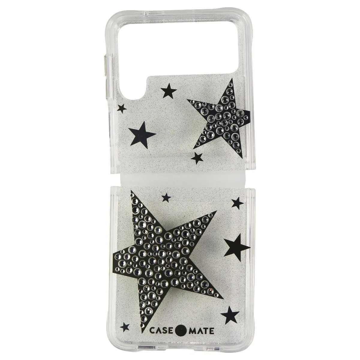 Case-Mate Sheer SuperStar Case for Samsung Galaxy Z Flip3 5G - Silver/Gold/Clear