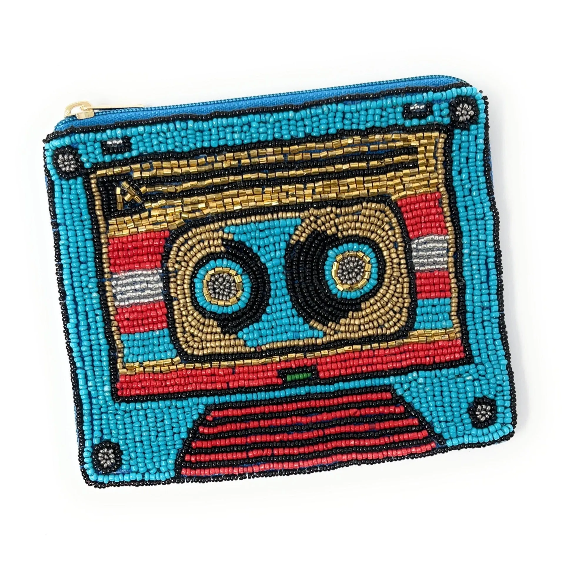 Cassette Beaded Coin Purse