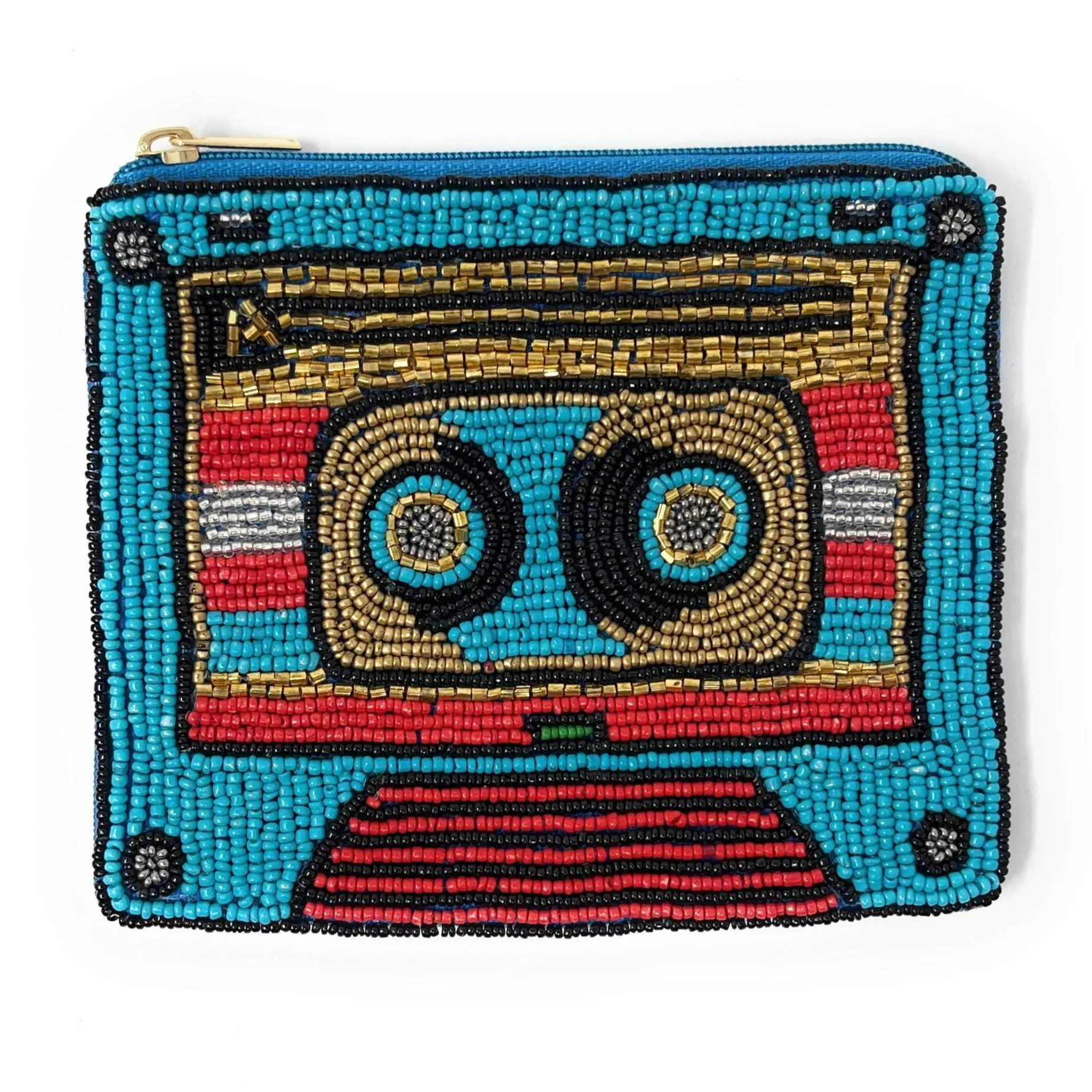 Cassette Beaded Coin Purse