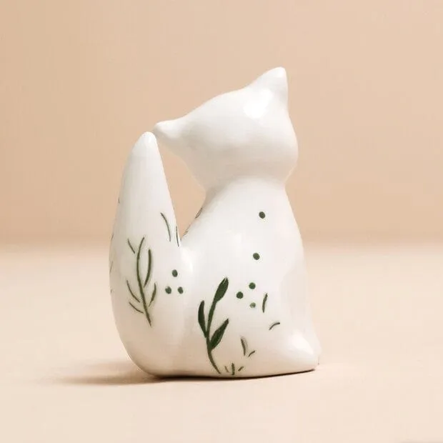 Ceramic Fox Ring Holder