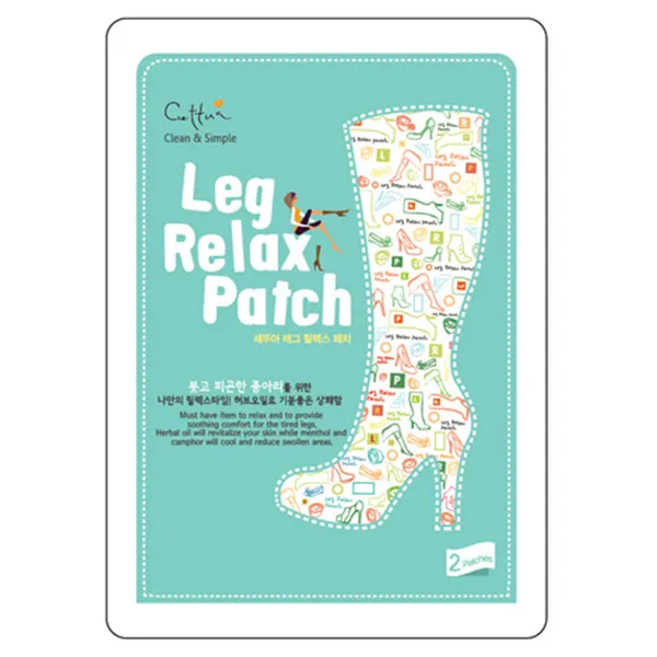 Cettua - Leg Relax Patch - 12 Bags With Display Box