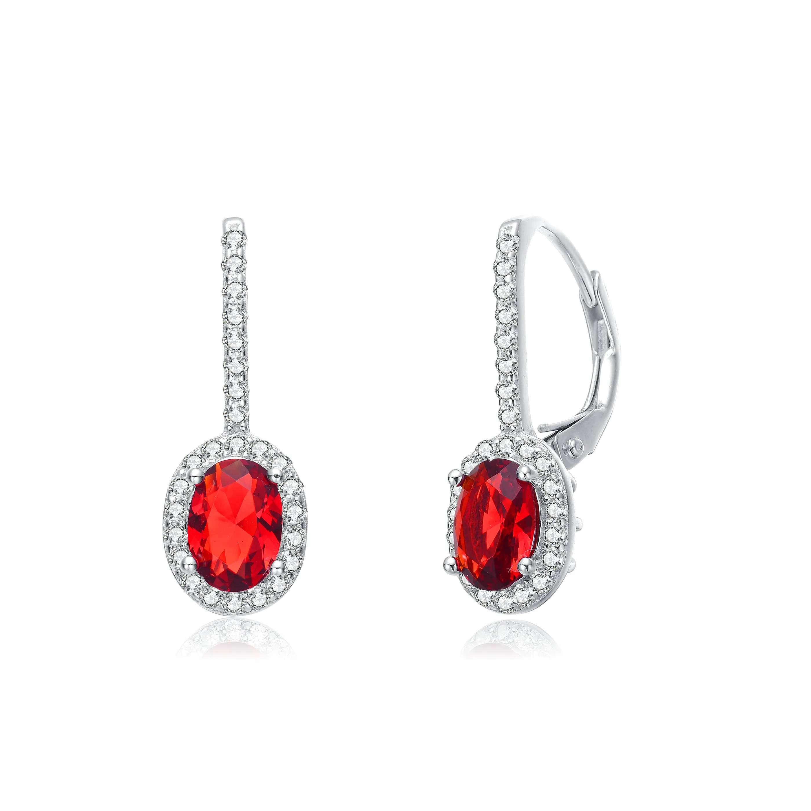 Charlotte Red Drop Earrings