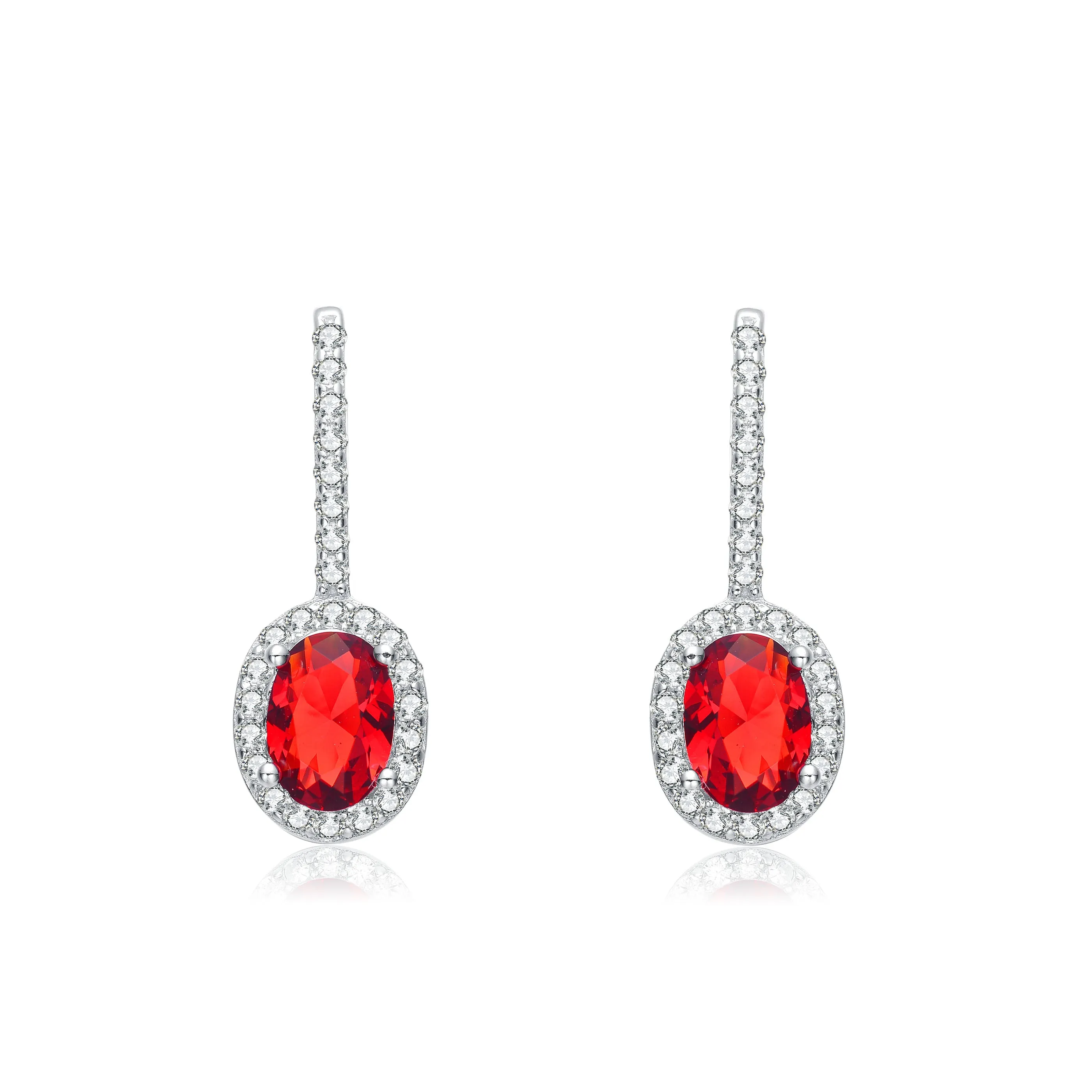 Charlotte Red Drop Earrings