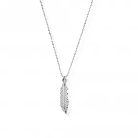 ChloBo Diamond Cut Chain With Feather Pendant SCDC2717